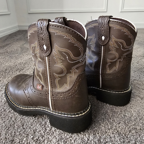 Justin Gypsy Round Toe Cowboy Boots sz 12D (Wide) - Picture 3 of 6